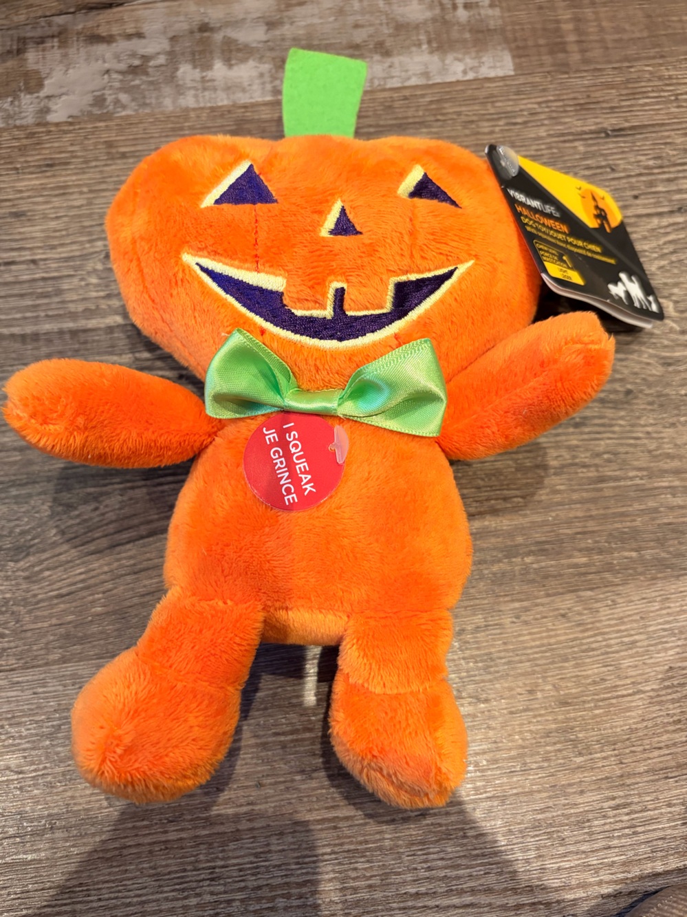 🌙 B82 Vibrantlife plush Pumpkin dog toy